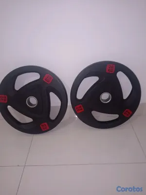 Artículos Deportivos - Set de discos de 20KG olímpicos. 2