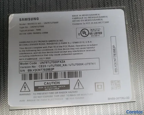 tv - 75" Samsung 4K UHD Crystal p 5