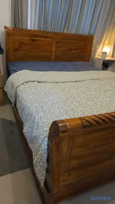muebles y colchones - Armazon en madera cama queen 3