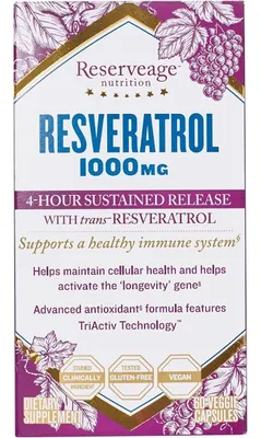 Salud y Equipamiento Médico - Resveratrol 1000mg 60caps - Unidad - Unidad A $7815 2