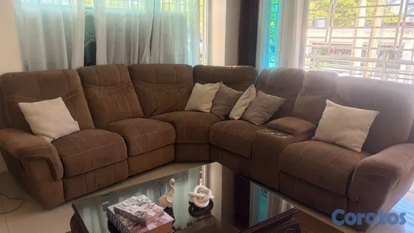 muebles y colchones - MUEBLE EN U RECLINABLE  2