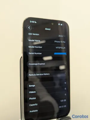 celulares y tabletas - Apple iPhone 15 Pro, 128GB, Black Titanium - Deslo 5