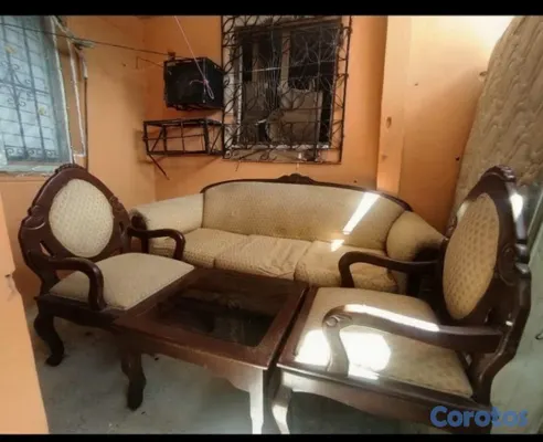 muebles y colchones - JUEGO MUEBLES CLASICO EN CAOBA 100% 3