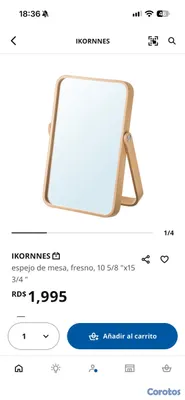 decoración y accesorios - Espejo de escritorio o pared de Ikea 4