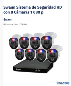  Sistema de seguridad HD   de 8 cámaras  1 080 P 