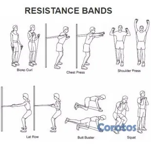 Artículos Deportivos - Bandas elásticas de resistencia para ejercicios 4
