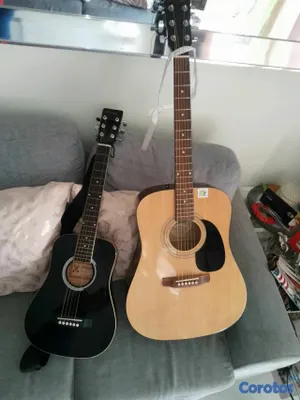 instrumentos musicales - Vendo guitarra Junior Negra marca Harmonía MD 034 2