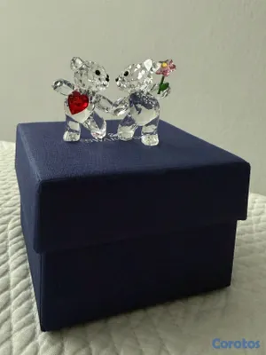 decoración y accesorios - Swarovski Original Kris Bear Happy Together Ositos de Cristal Regalo Pareja 4