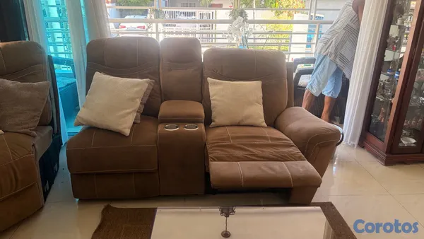 muebles y colchones - MUEBLE EN U RECLINABLE  5