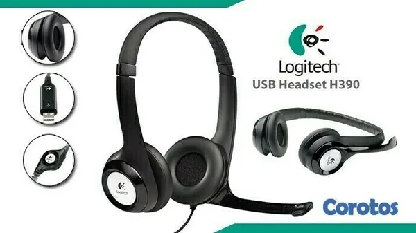 camaras y audio - AUDIFONO CON MICROFONO LOGITECH H390 PC INTERNET CLEAR CHAT CONFORT USB 2