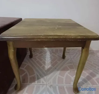 muebles y colchones - Mesita Auxiliar Clásica de Caoba - ¡Ideal para Res 3