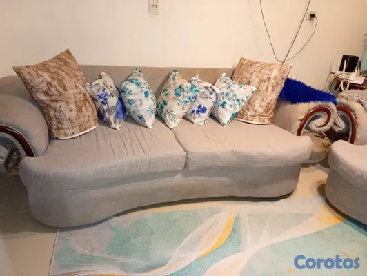 muebles y colchones - Juego de sala con mesa de centro 7
