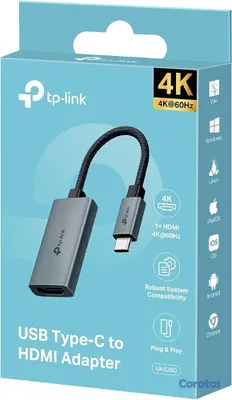 otros electronicos - ADAPTADOR TP-LINK DE USB TIPO C A HDMI (UA520C) CUALQUIER DISPOSITIVO CON UN PUE 2