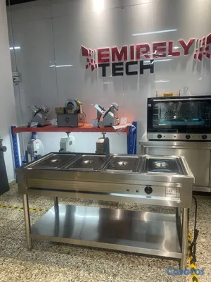 equipos profesionales - Mesa baño maria electrica de 4 bandejas exhibidora 9