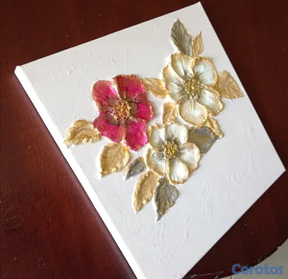 arte y antigüedades - Plumas y flores  6