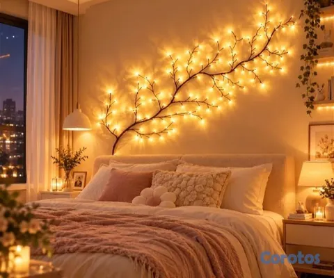 decoración y accesorios - Ramas de Luces Navideñas Amarillo Cálido Elegante y Hermosa 🌺🌺👌 2