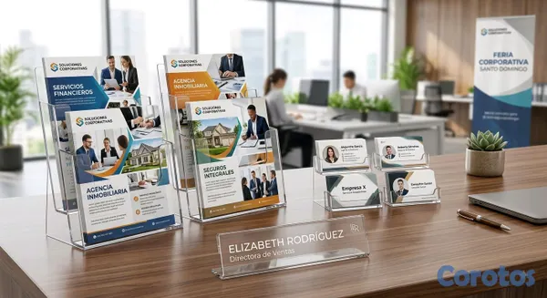 servicios profesionales - Exhibidores de Acrílico para Oficina: Porta Brochures, Tarjeteros y Letreros 2