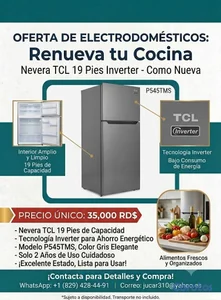 NEVERA TCL 19 PIES APROVECHA COMO NUEVA