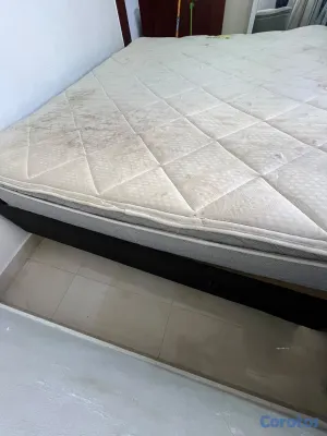 muebles y colchones - cama Queen colchón pillow top  2