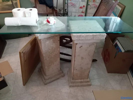 muebles y colchones - Mesa de piedra para entrada 2