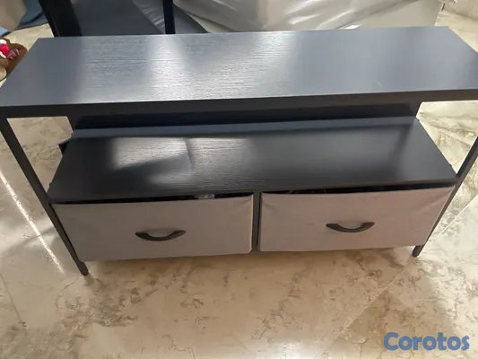 muebles y colchones - mueble de televisor con cajones  en tela.   3