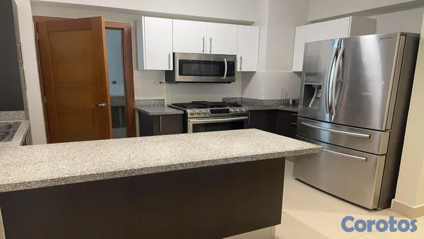 apartamentos - Alquilo apto amueblado en Evaristo Morales 4