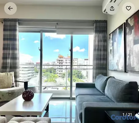 apartamentos - Apartamento amueblado, Piantini · Torre Armonía 4