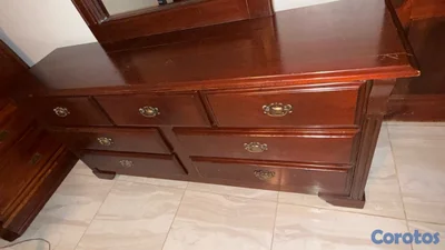 juego de aposento completo en caoba 