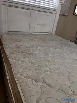 muebles y colchones - cama en roble auténtica con colchón incluido  8