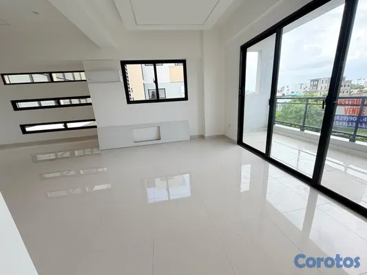 apartamentos - venta de apartamento 4to nivel en la autopista de san isidro con 104mts  2