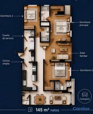 apartamentos - Apartamento en alquiler en Evaristo Morales - 3412 3