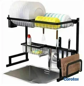 Escurridor de platos de 1 niveles pequeño