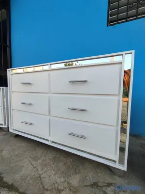 muebles y colchones - Mueble blanco para guardar ropa  5