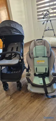 coches y sillas - Graco car seat + coche plegable Joie  2