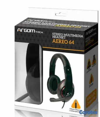 camaras y audio - AUDIFONO ARGOM AERO 64, ESTÉREO, LONGITUD DEL CABLE: 1.8M (6 PIES) CON MICRÓFONO 2