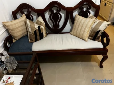 juego de mueble en caoba 