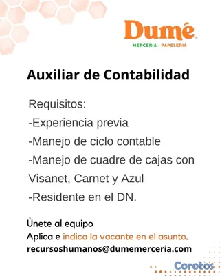 empleos disponibles - Contabilidad - Servicio al Cliente - Caja - Envolt 5