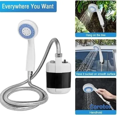 decoración y accesorios - DUCHA DE MANO PORTATIL RECARGABLE CON BOMBA ELECTR 3