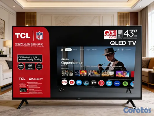 tv - Smart TV TCL 43 pulgadas QLED  2