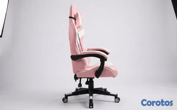 muebles y colchones - Silla Gamer Teczon Rosada Ultra Confort Reclinable 2