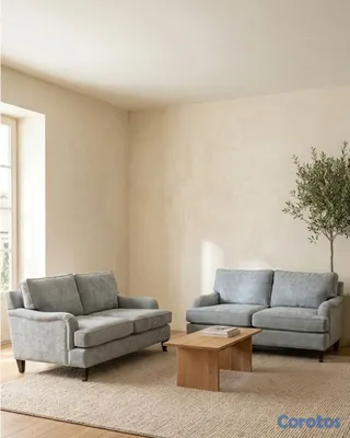 muebles y colchones - Sofa 2 puestos gris retapizado 65 pulgadas 4