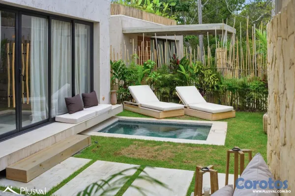 casas - Casa a pasos del mar de 2 habitaciones con piscina privada en Terrenas 7