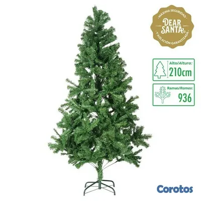 decoración y accesorios - Arbol de navidad tupido 210 cm 7 pies 2