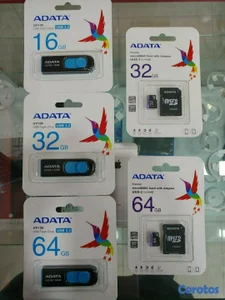 Memorias Micro SD y Memoria USB Flash A-Data 