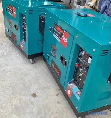 plantas e inversores - Planta eléctrica 12KW semi silenciosa diésel 110 220V cerrada con transfer au 2