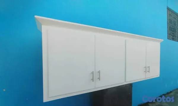 muebles y colchones - Gabinete de cocina blanco  2
