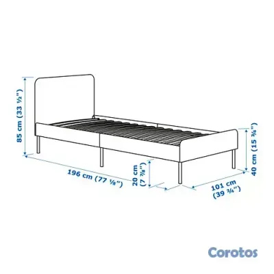 muebles y colchones - Cama Twin  4