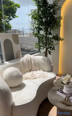 muebles y colchones - sofá curvo 2 plazas  5