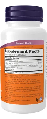 Salud y Equipamiento Médico - Now Foods Ácido Alfa Lipoico - Uni - Unidad A $2898 2