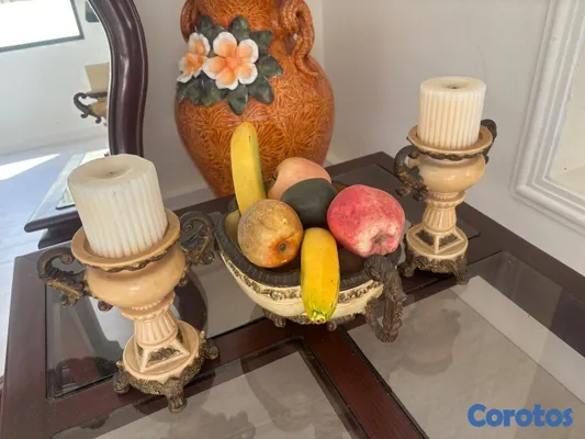 decoración y accesorios - Juego de frutero decorativo resistente y elegante 3